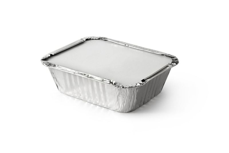 Aluminium Foil Containers with lids 10.5 x 10.5cm(Pack of 10)