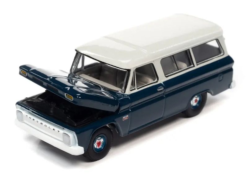Chevrolet (Chevy) Suburban 1966, Dark Blue Collectors Model Car (AW64342)