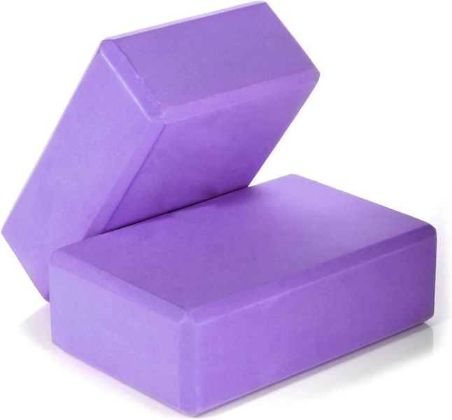 Yoga Foam Block Brick - Home Exercise Fitness Gym Sport Tool - 2 Pack