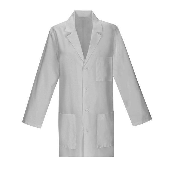 Medical Coat Polycotton Reusable Washable Lab Coat Button Down