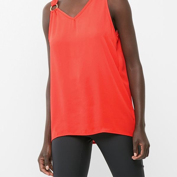 Women's Dailyfriday Ring Detail Cami Top - Red