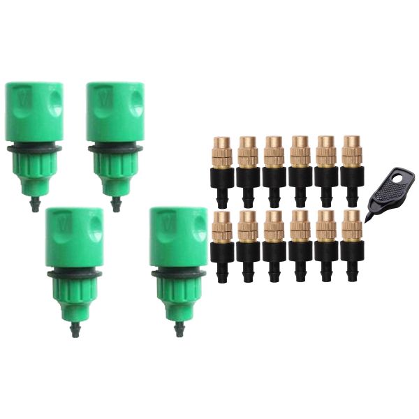 Garden Hose Pipe One Way Adapter 4-Pack