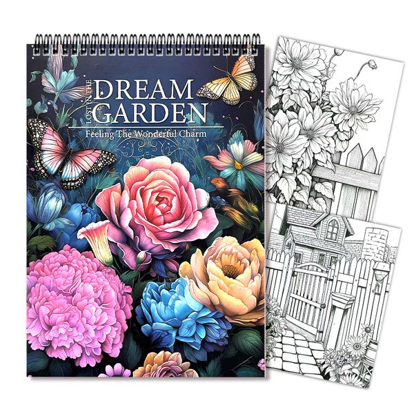 Dream Garden: Aesthetic-Themed Coloring Book