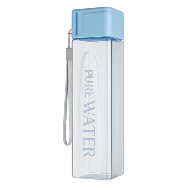 500ml Minimalist Square Water Bottle with Wrist Strap