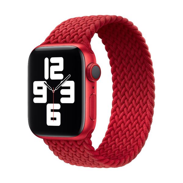 Red Braided Solo Loop Strap for 38/40mm Apple Watch - XS (137-145mm)