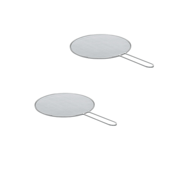 Set of 2 25cm Oil Cover Fine Mesh Splatter Screen KT32251