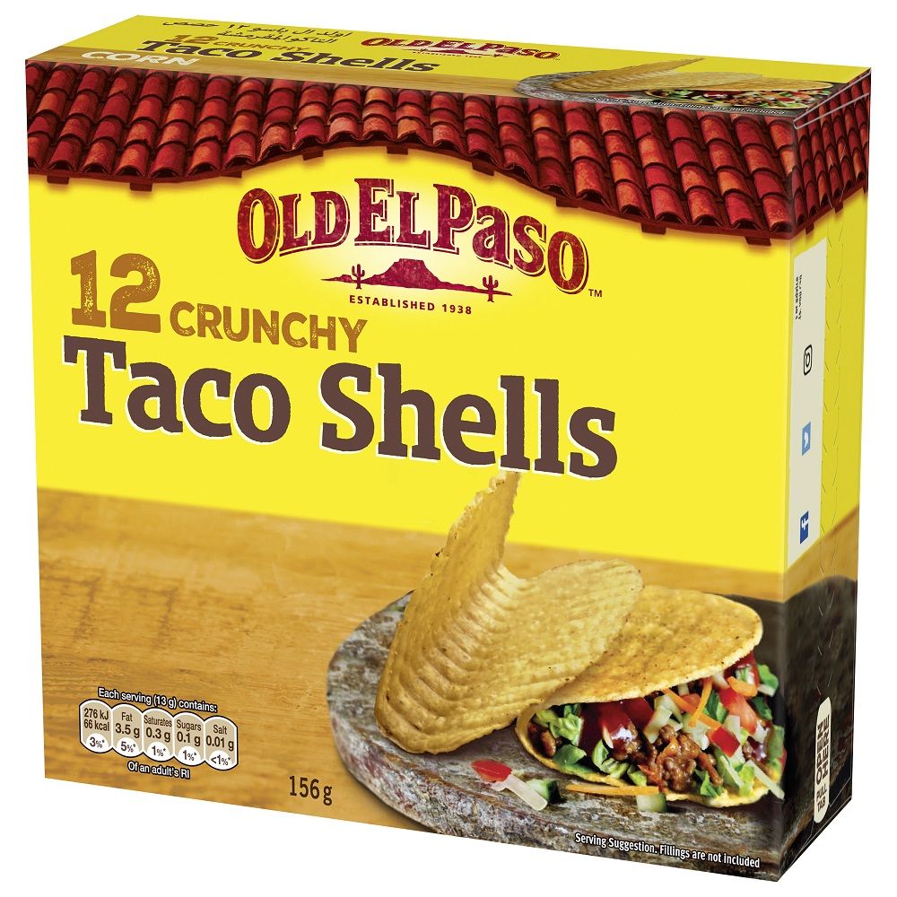 Old El Paso 12 Crunchy Taco Shells 156g Shop Today. Get it Tomorrow