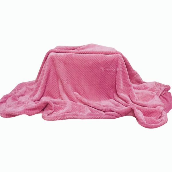 Cashmere Feel Honeycomb Design Blanket - Plush