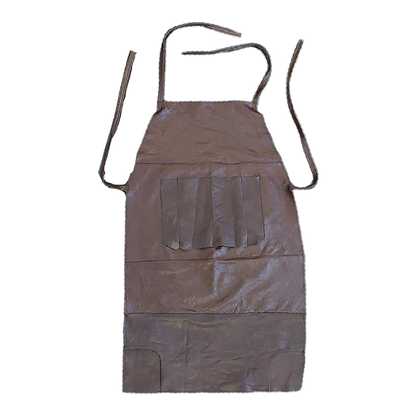 Brown Leather Waist Apron - Braai Style