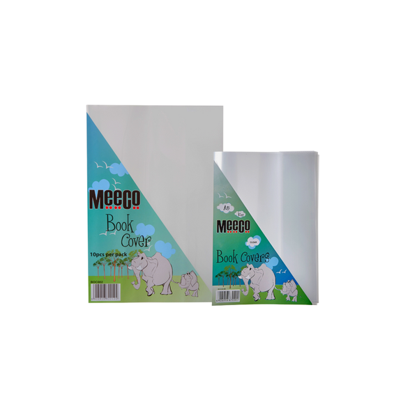 Meeco Book Covers Bundle - A5 Fitted (1 Pack A4 + 1 Pack A5)