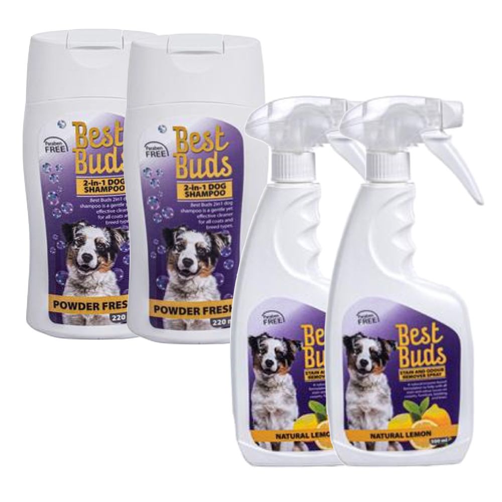 Pet Dog 2 in 1 Shampoo & Stain Odour Remover 4 Set Shop Today. Get it