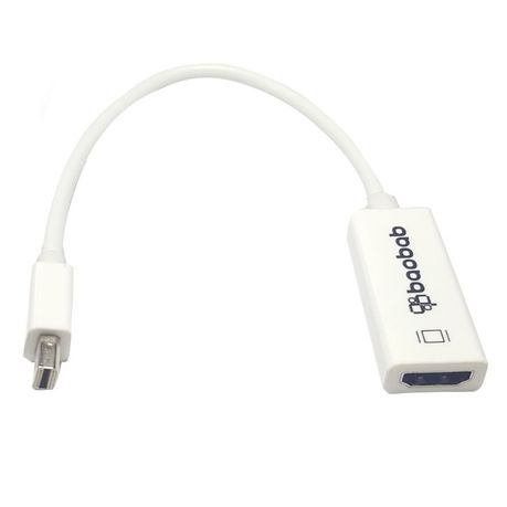 White Thunderbolt Mini Display Port to HDMI Cable Adapter Compatible with  MacBook Pro Air iMac, Shop Today. Get it Tomorrow!