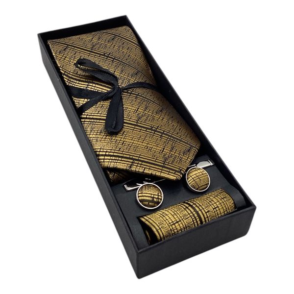 Men's Padiluote Tie Set - Golden Static - 5-Piece