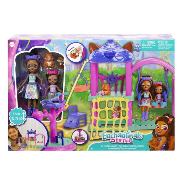 Enchantimals City Fun Playground Playset, With Dolls &amp; Accessories
