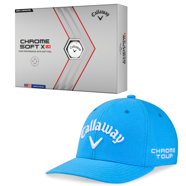 Callaway Chrome Soft X LS Golf Ball &amp; Cap Combo