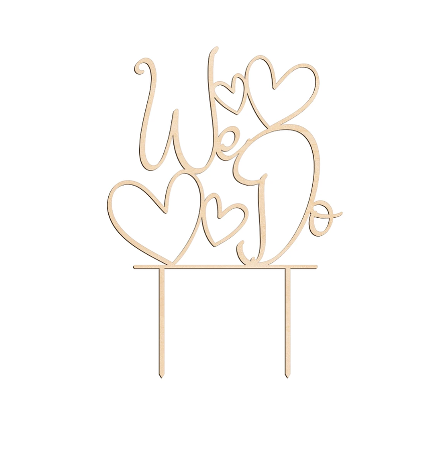 Cake Topper - We Do 