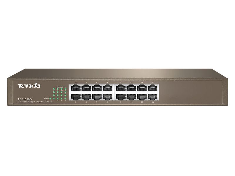 Tenda 16 Port TEF1016D Ethernet desktop switch