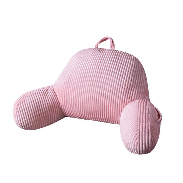 Reading Pillow for Bed Sitting Up,Back Pillow with Arms and Pockets