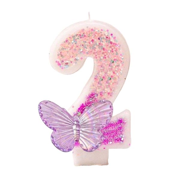 Butterfly Birthday Candle Nr2