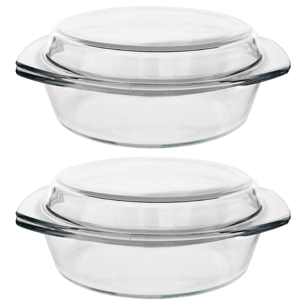 4 quart glass casserole dish with lid
