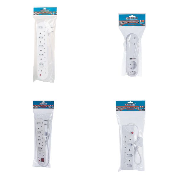 Multiplug 10 Way&amp;8 Way + Plug Adaptor 3Way, 2xUSB + Multiplug 6 Way