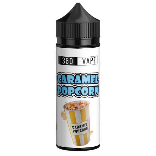 ELiquid Vape 360 Vape Caramel Popcorn (120ml) 2.5mg Nic Juice