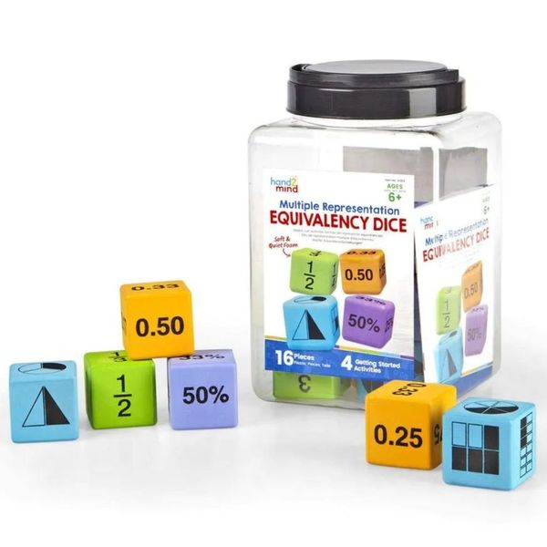 Hand2Mind - Equivalency Representation Dice: Early Math Learning Activity