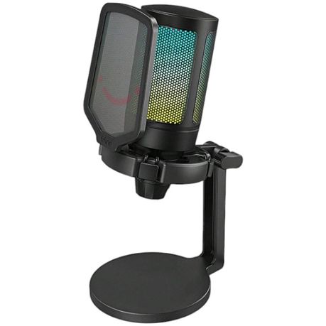 FIFINE - A6NEO - RGB Condenser Microphone With Cardioid Pattern - Black Image