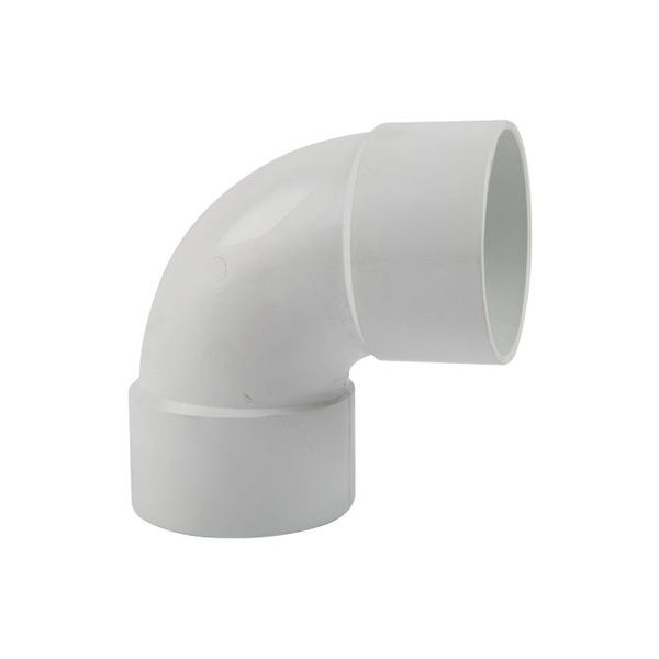 Pvc Gutter Round Downpipe Bend 90Deg - 2 Pack