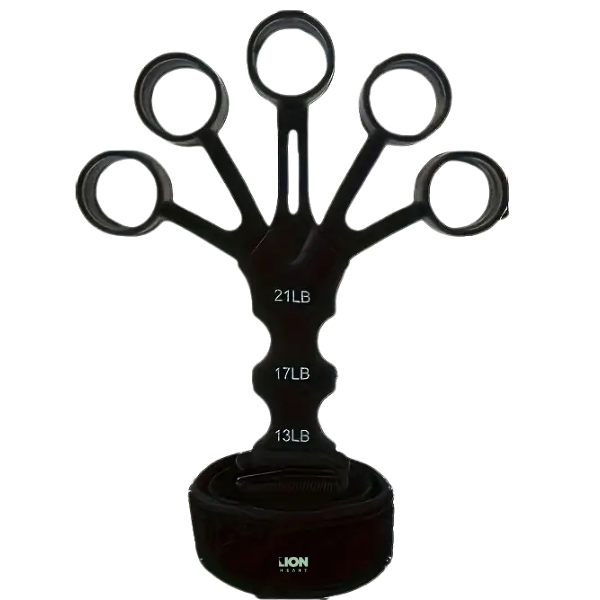 LH Hand Grip &amp; Finger Strength Trainer for All Levels Adjustable- Black