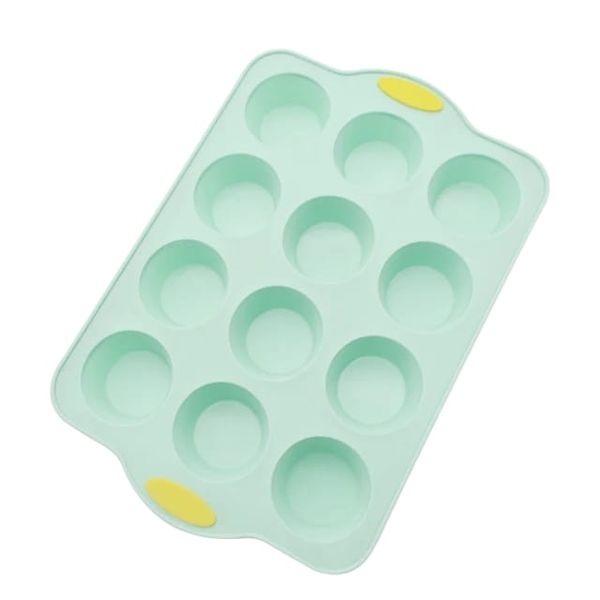BPA Free Food Silicone 12 Cup Muffin Nonstick Baking Pan