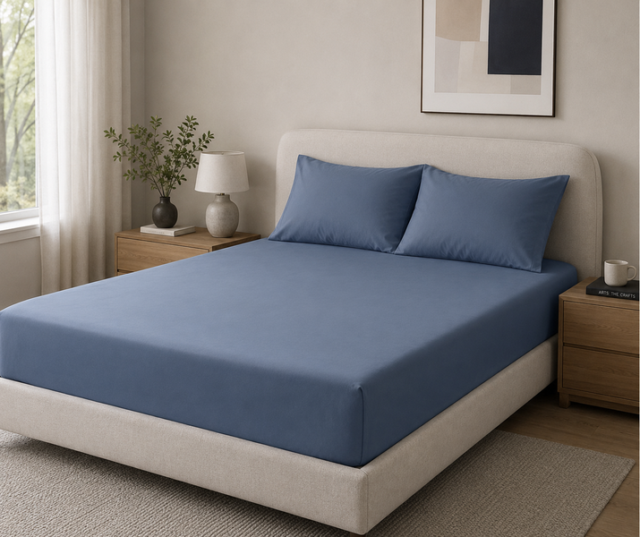 Danny Home Fitted Sheet 100% Cotton