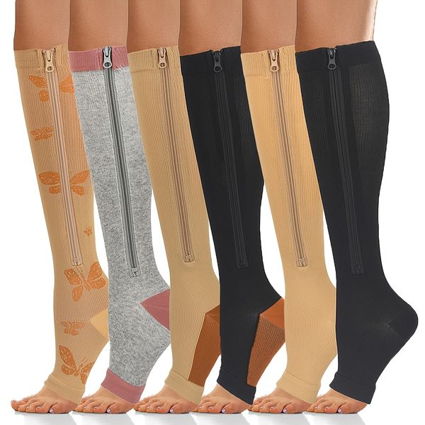 Zipper Compression Socks