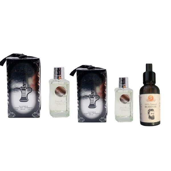Gift Sets 2 Dirham Perfume &amp; Riita Beard Growth Oil