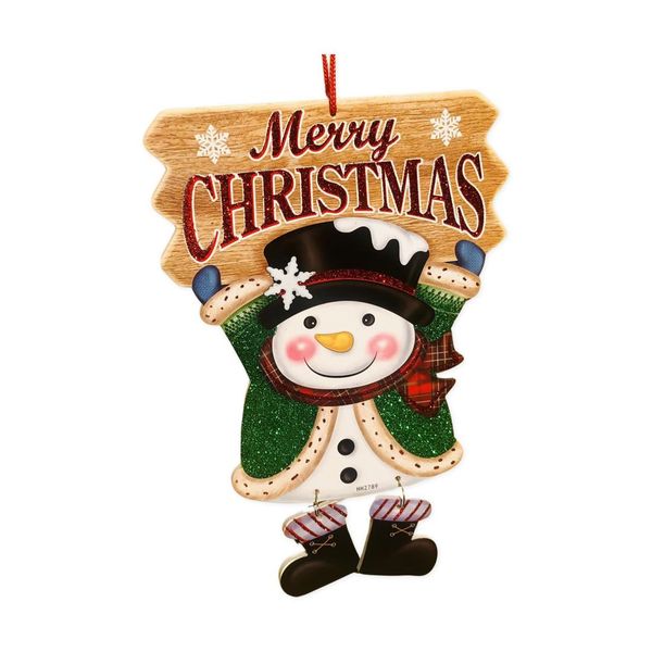 Hoilday Snow Man Christmas Wall/Window Hanging Decor