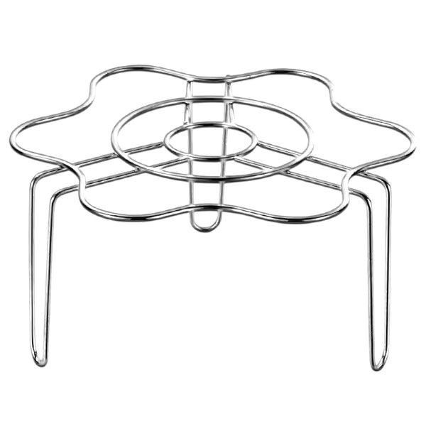 Flower-Shaped Frame Stainless Steel Steaming Rack - Silver