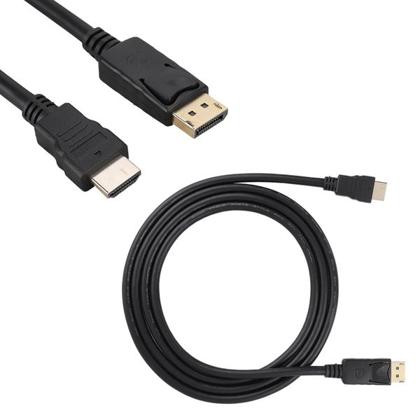 1.8m DP Compatible with HDMI 1080P Cable