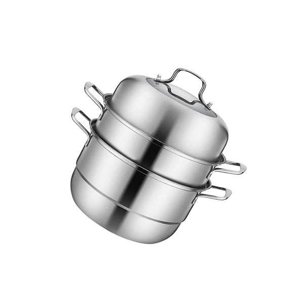 3-layer Stainless Steel Steamer Pot