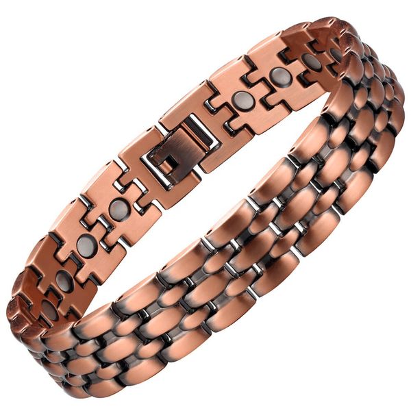 Men's Magnetic Copper Bracelet for Arthritis - Brown