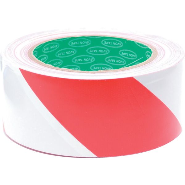 50mm Red &amp; White Hazard Marking Tape