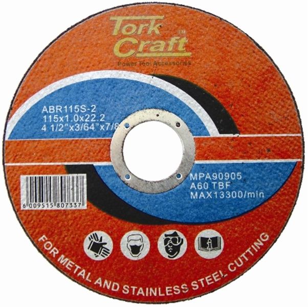Tork Craft - Cutting Disc Steel &amp; Ss 115 x 0.8 x 22.2 mm - 35 Pack