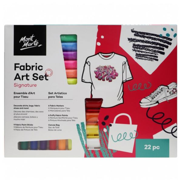 Mont Marte Fabric Art Set 22pc