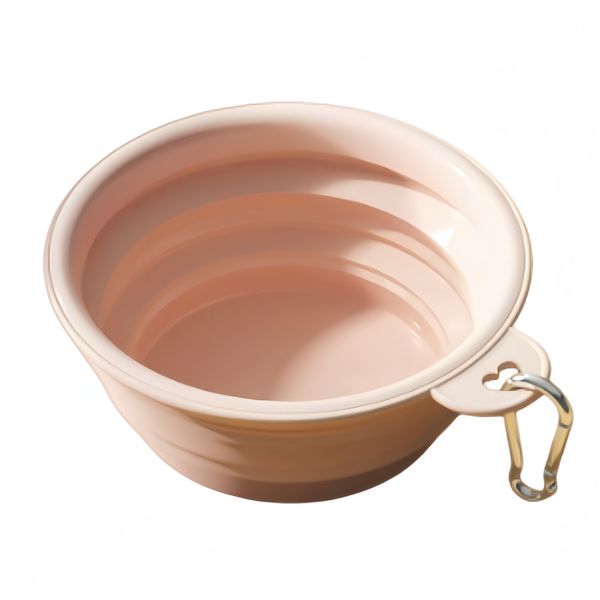Collapsible Pet Travel Bowl with Buckle