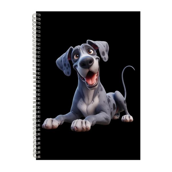 Great Dane A4 Notebook Spiral Lined Trendy Notepad Dog Gift Idea 303