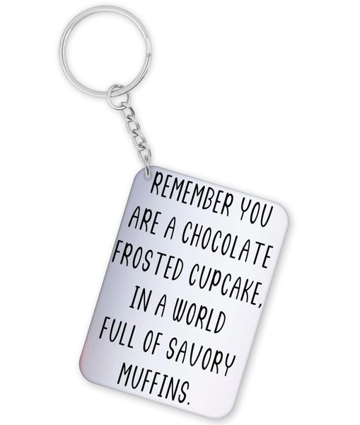 Remember You Are A Chocolate Birthday Christmas Gift Keyring