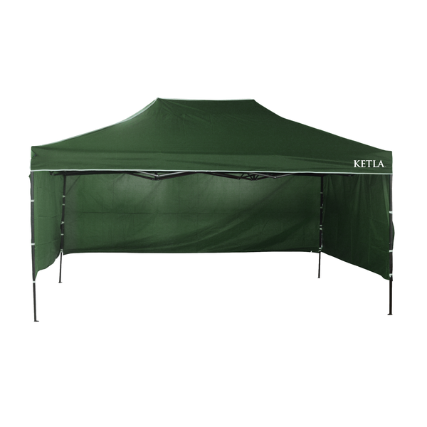 Ketla Premium Pop Up Gazebo with Sidewall Panels - 3m x 4.5m