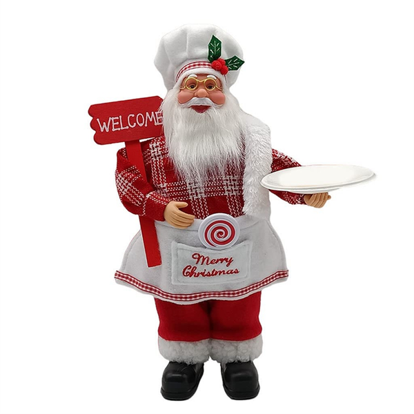 Christmas Decoration Standing Santa Claus Doll Christmas Kitchen Old Man Do