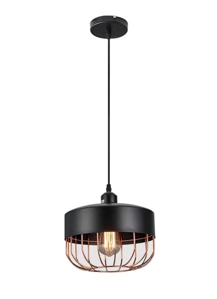 DrLight Loft Style Bowl Iron Hanging Light For Deco Indoor