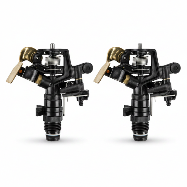 Adjustable 15mm Plastic Garden Sprinkler for Efficient Watering - 2 Pack