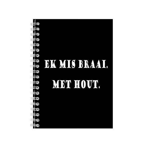 Braai Notebook Afrikaans Gift Idea Writing Book Notepad Pad 48